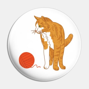 Cute Tabby Cat Pin