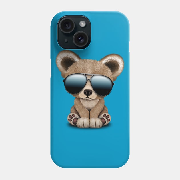 Cute Baby Bear Wearing Sunglasses Phone Case by jeffbartels