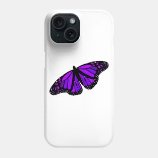 Purple butterfly emoji epilepsy awareness sticker Phone Case