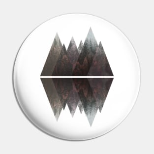 Geometry Triangles Misty Forest Pin