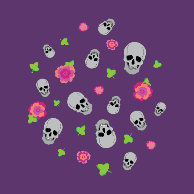 Skulls and flowers by DannysRemakeRemodel