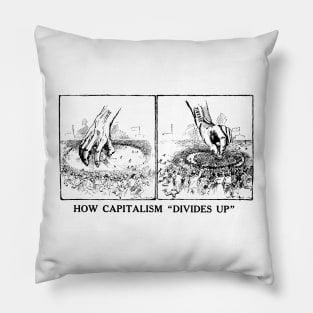 1906 Anti Capitalism Cartoon Pillow