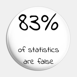 83% of statistics are false Pin