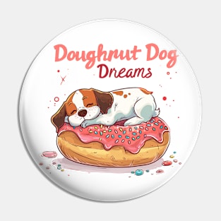 Doughnut Dog: Beagle's Doughnut Bedtime Pin