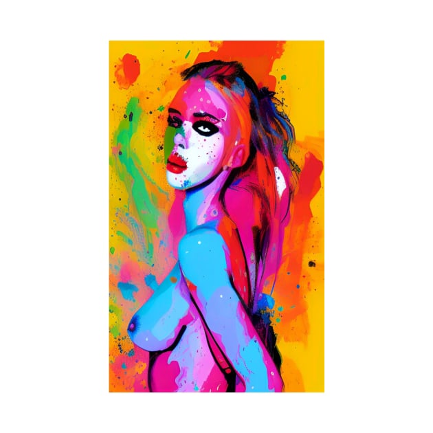 Funky Sexy Colorful Hippie Popculture Popart Trippy Women by ShopSunday