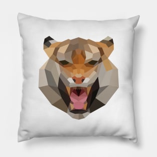Tiger Head Pillow