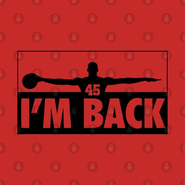 Michael Jordan I'm back 45 by NoPPo Store