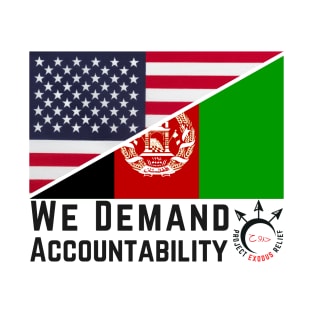 PER 55 black text (BACK) DEMAND ACCOUNTABILITY T-Shirt