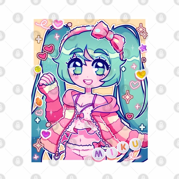 Hatsune miku PJ'S by Inky_Trash