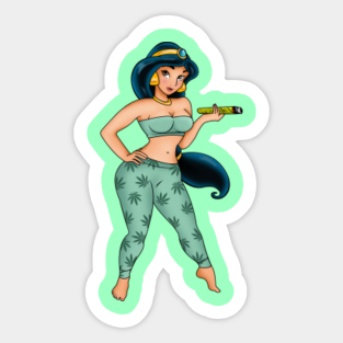 Smoking Princess Stickers Teepublic Disney cartoon characters have been amusing kids since decades. smoking princess stickers teepublic