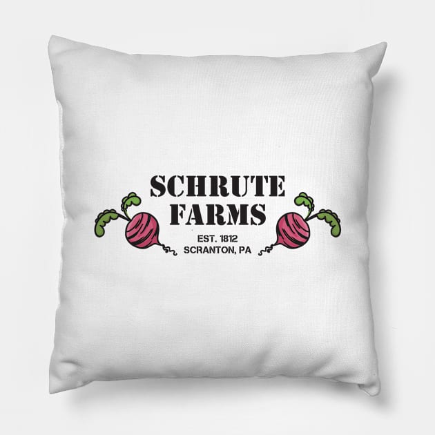 Schrute Farms Beets Pillow by Geekology