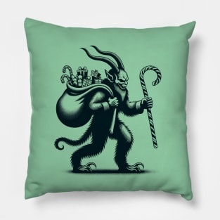 Krampus' Yuletide Joyride Pillow