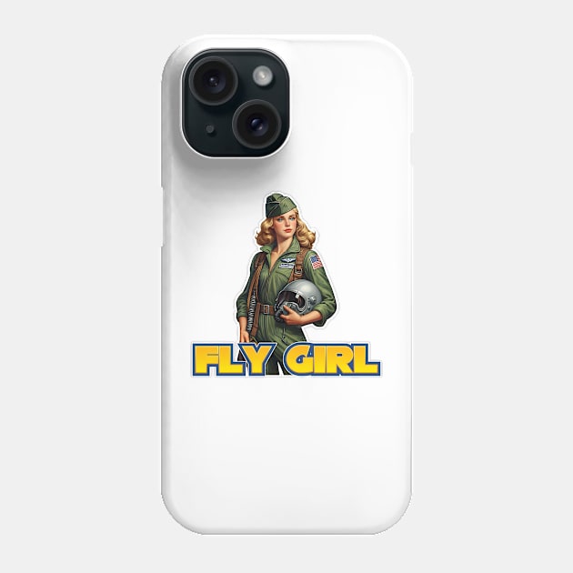 Fly Girl Phone Case by Rawlifegraphic