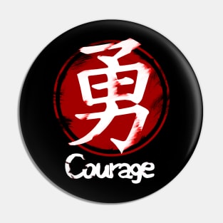 Seven Virtues of Bushido Emblem (Yu: Courage) II Pin