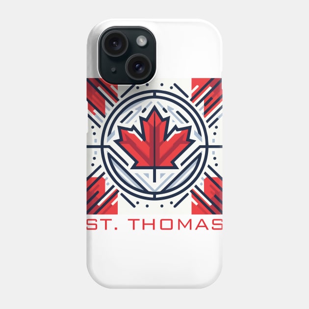 St Thomas Ontario Canada Flag Phone Case by Heartsake