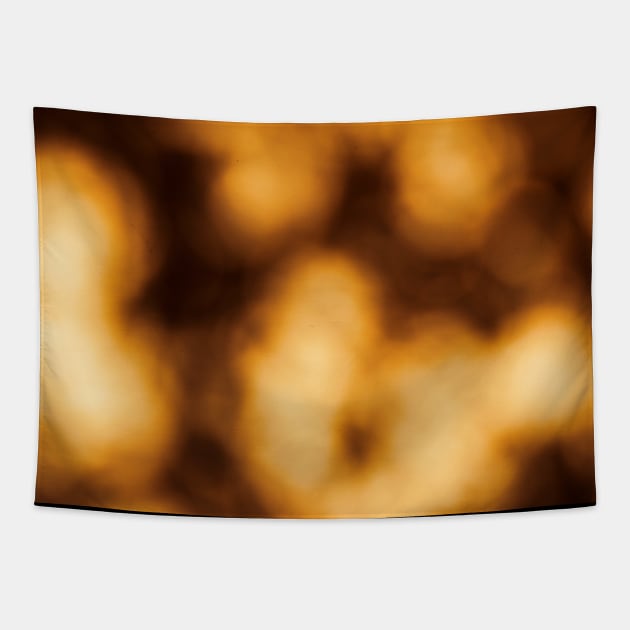 Golden Sunshine Bokeh Spheres Tapestry by textural