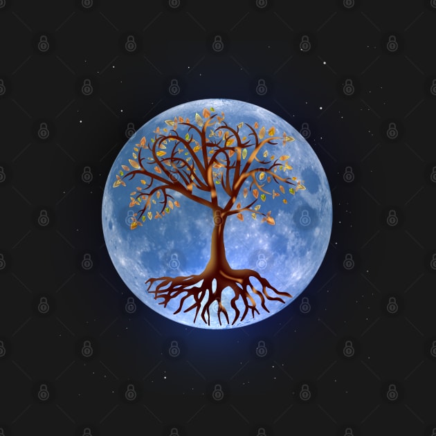 Tree of Life and Full Moon by AngelsWhisper