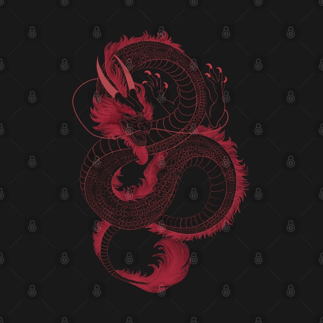 Japanese dragon by UrbaneWanderlust