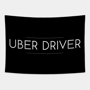 Uber Driver Minimalist Design Tapestry
