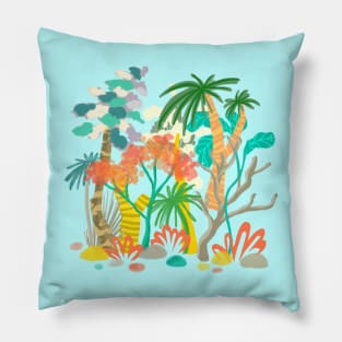 Rainbow Jungle Pillow