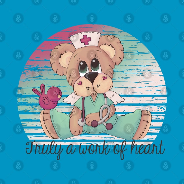 Nurse Teddy Bear Angel - Truly a work of heart by Imp's Dog House