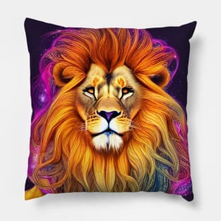 Cosmic Lion Pillow