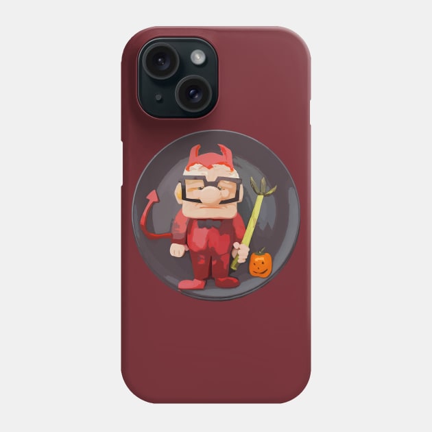 Up ! Carl Halloween Devil Phone Case by Joker & Angel