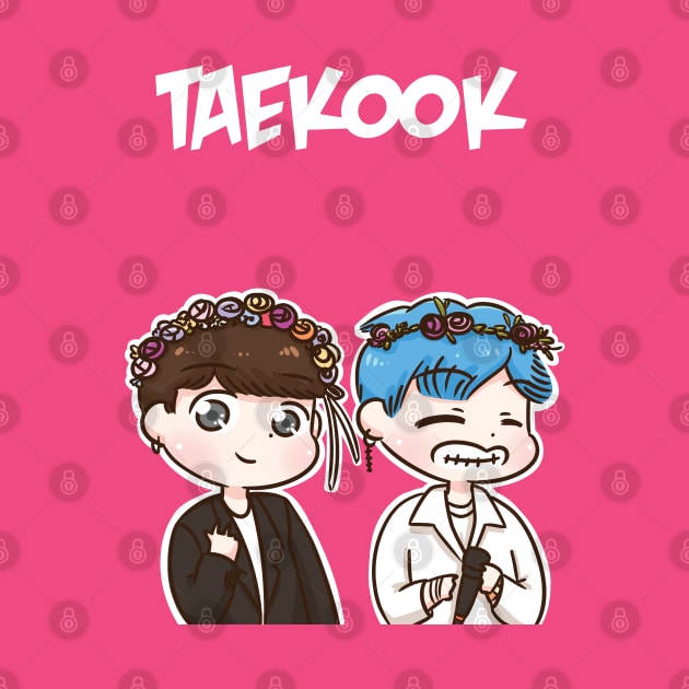 BTS Taekook flower by Oricca