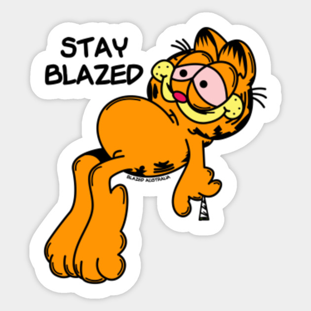 Sticker CARTOON GARFIELD comics cartoon sticker adesivo Aufkleber