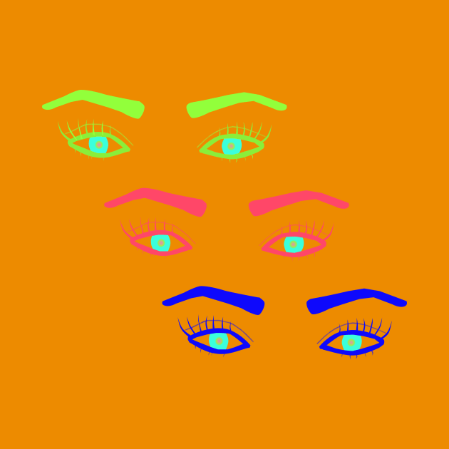 Neon Magical eyes by Ramilia