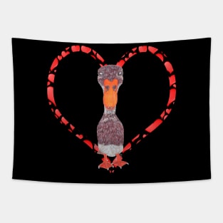 INDIAN RUNNER DUCK HEART Tapestry