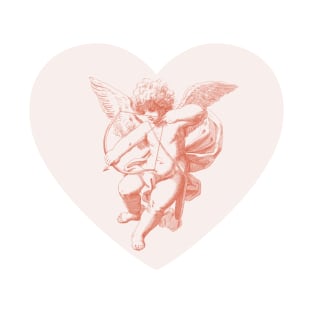 Aesthetic Angel Cupid Valentine's Day Heart T-Shirt