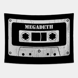 Megadeth - Vintage Cassette White Tapestry