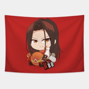 Chibi Asakura Hao With His Spirit of Fire Tapestry