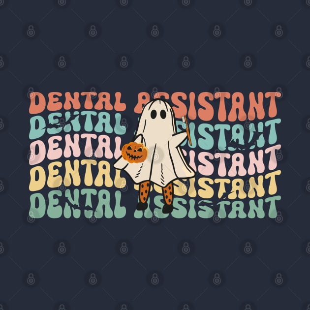 Spooky Dentist Hygienist Retro Dental Assistant Halloween by WildFoxFarmCo