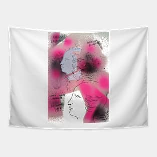 Pink French Lady Tapestry