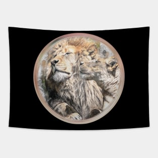 Lioness Lion Wild Animal Safari Africa Jungle Tapestry