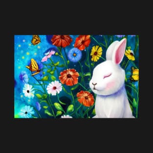 bunny flower cute T-Shirt