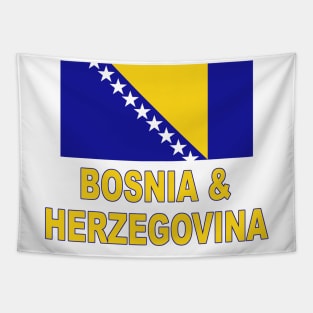 The Pride of Bosnia and Herzegovina - National Flag Design Tapestry