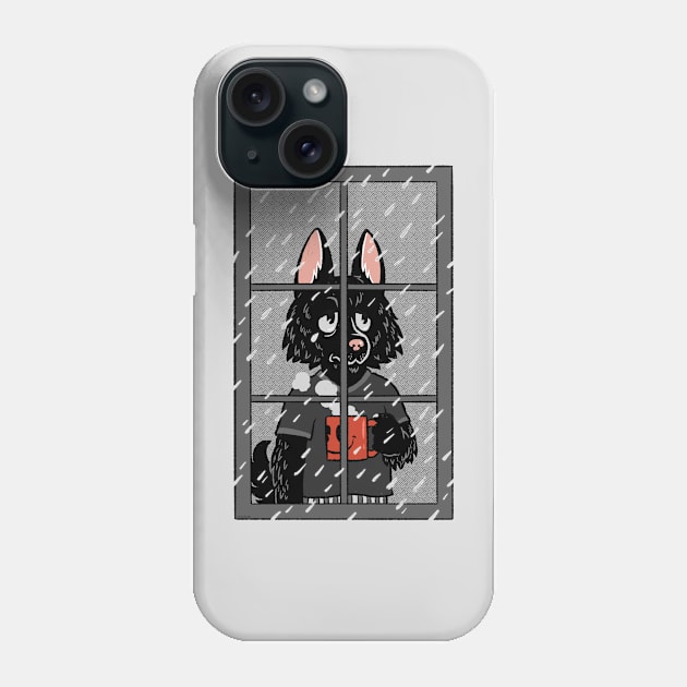 Black Dog Phone Case by JenniferSmith