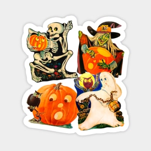 Vintage Halloween Decorations Magnet