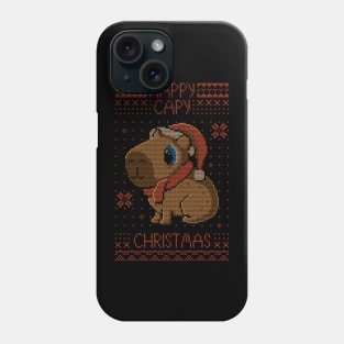 Happy Capy Christmas - Cute capybara Phone Case