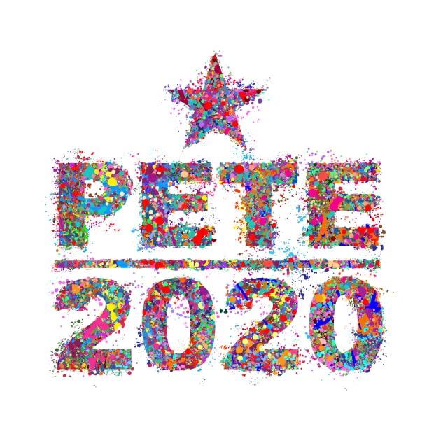 Pete Buttigieg for President 2020 by cartogram