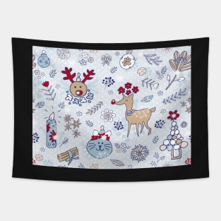 rudis winter florals Tapestry