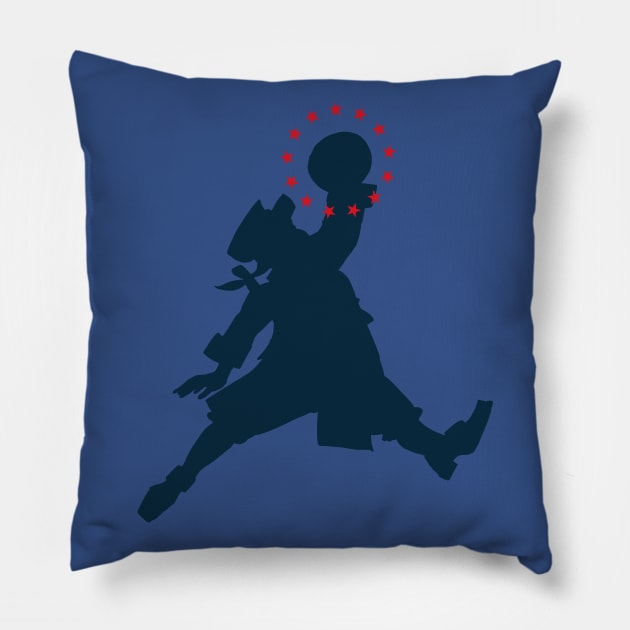 Air Billy Silhouette Pillow by Thomcat23