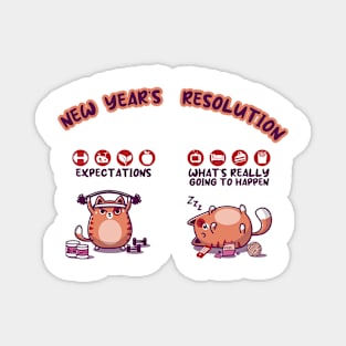 New yesr's resolution Magnet