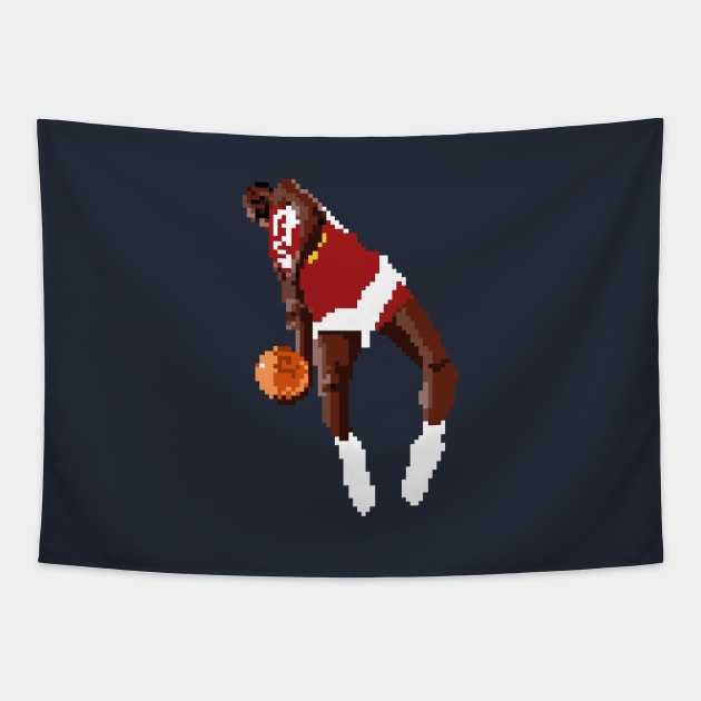 Dominique Wilkins Pixel Dunk Tapestry by qiangdade