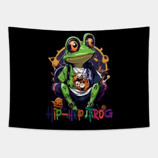 hip-hop fashion cute frog Tapestry