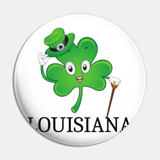 St Patrick&#39;s  Irish Shamrock louisiana, Irish Gift for Wife Pin