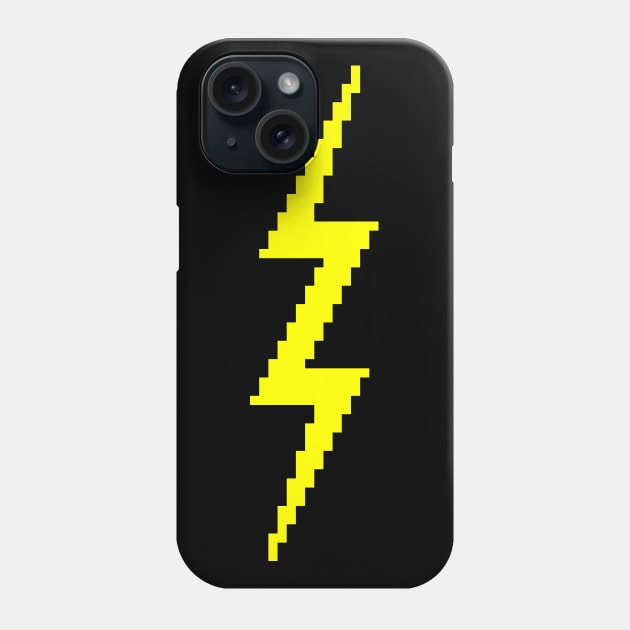 Pixel Lightning Bolt Phone Case by EvilTees